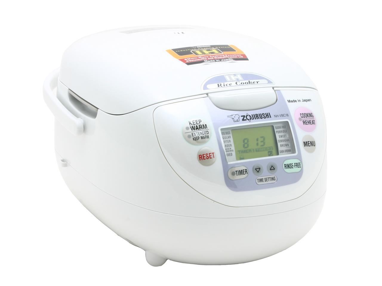 ZOJIRUSHI NH-VBC18 White Rice Cooker - Newegg.com