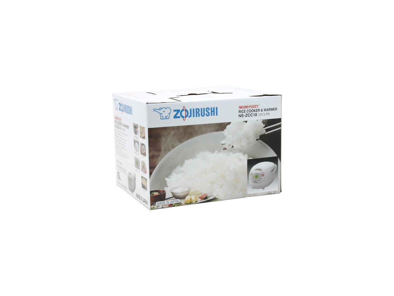 ZOJIRUSHI NSZCC18 Premium White Neuro Fuzzy 10 cups 1000W Rice Cooker