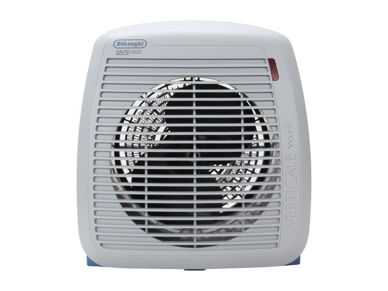 Delonghi HVY1030 750 1500 W Fan Heater, Blue with Gray Face Plate