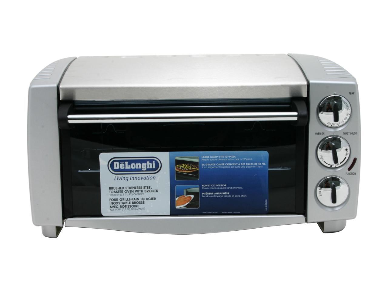 DeLonghi EO1238 Brushed Stainless Steel Toaster Oven