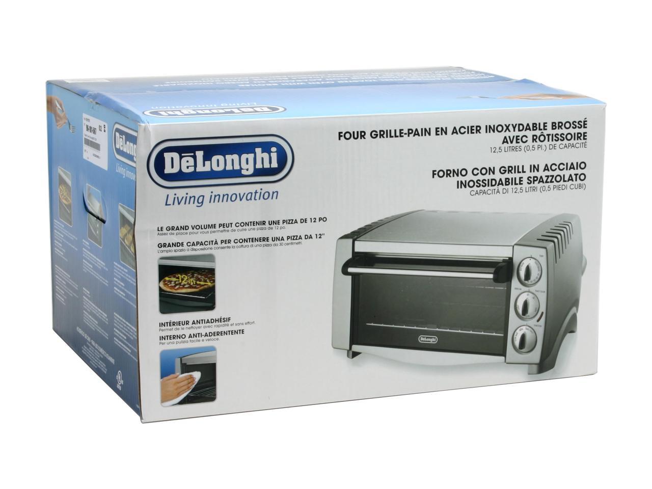 DeLonghi EO1238 Brushed Stainless Steel Toaster Oven