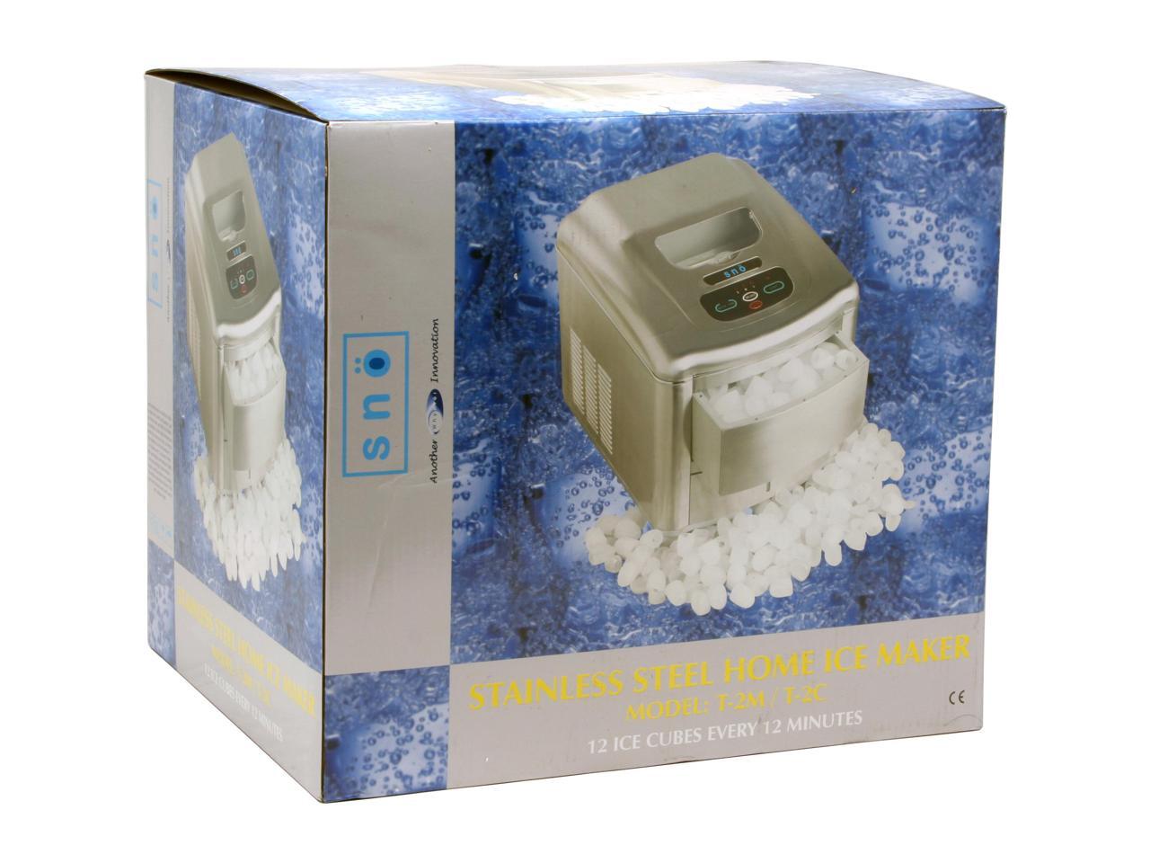 Whynter T2MA SNO Portable Ice Maker Platinum Series with Water