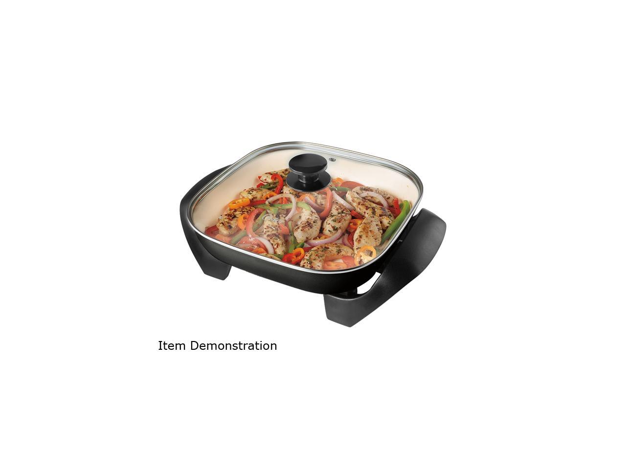 Oster CKSTSKFM12WTECO Titanium Infused DuraCeramic 12" Square Electric