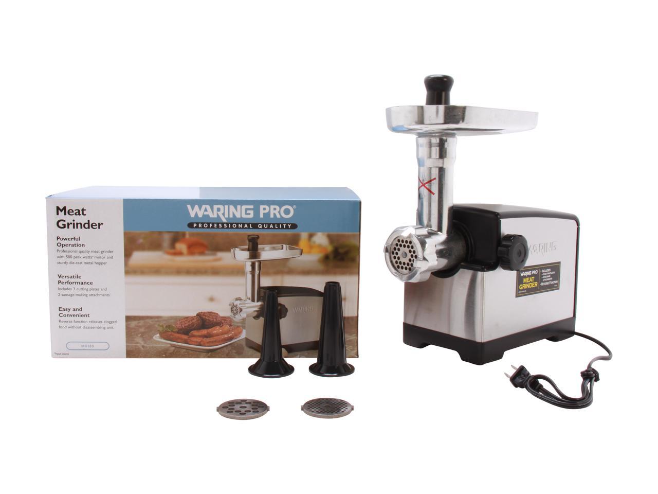 waring pro professional electric meat grinder model mg105