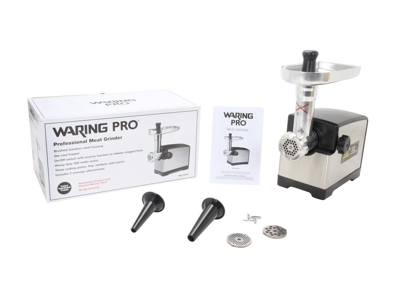 Refurbished WARING PRO MG105FR Stainless steel Meat Grinder