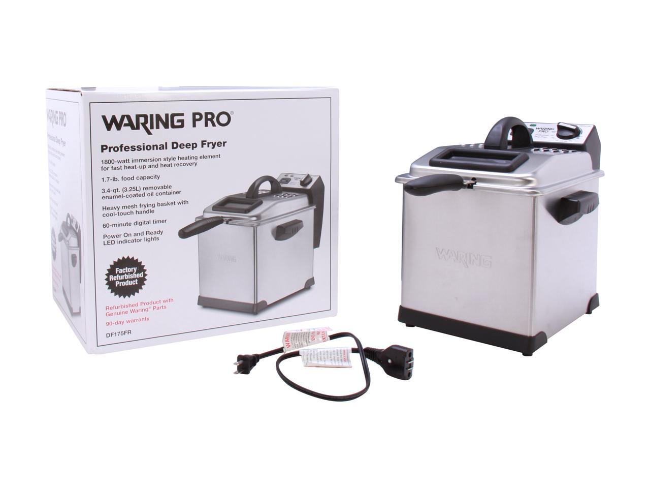 Refurbished Waring Pro DF175FR Digital Deep Fryer