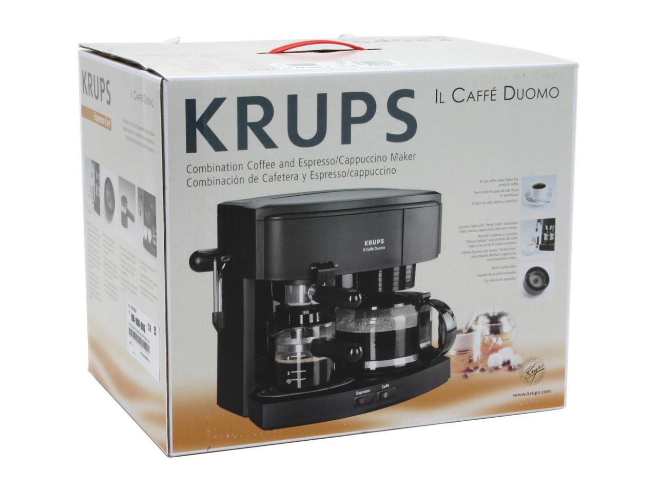 KRUPS 985-42 II Espresso/Cappuccino Coffee Machine Black - Newegg.com