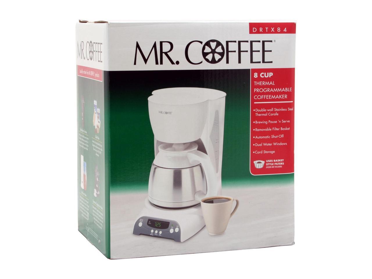 MR. COFFEE DRTX84 White 8 Cup Thermal Programmable Coffee Makers