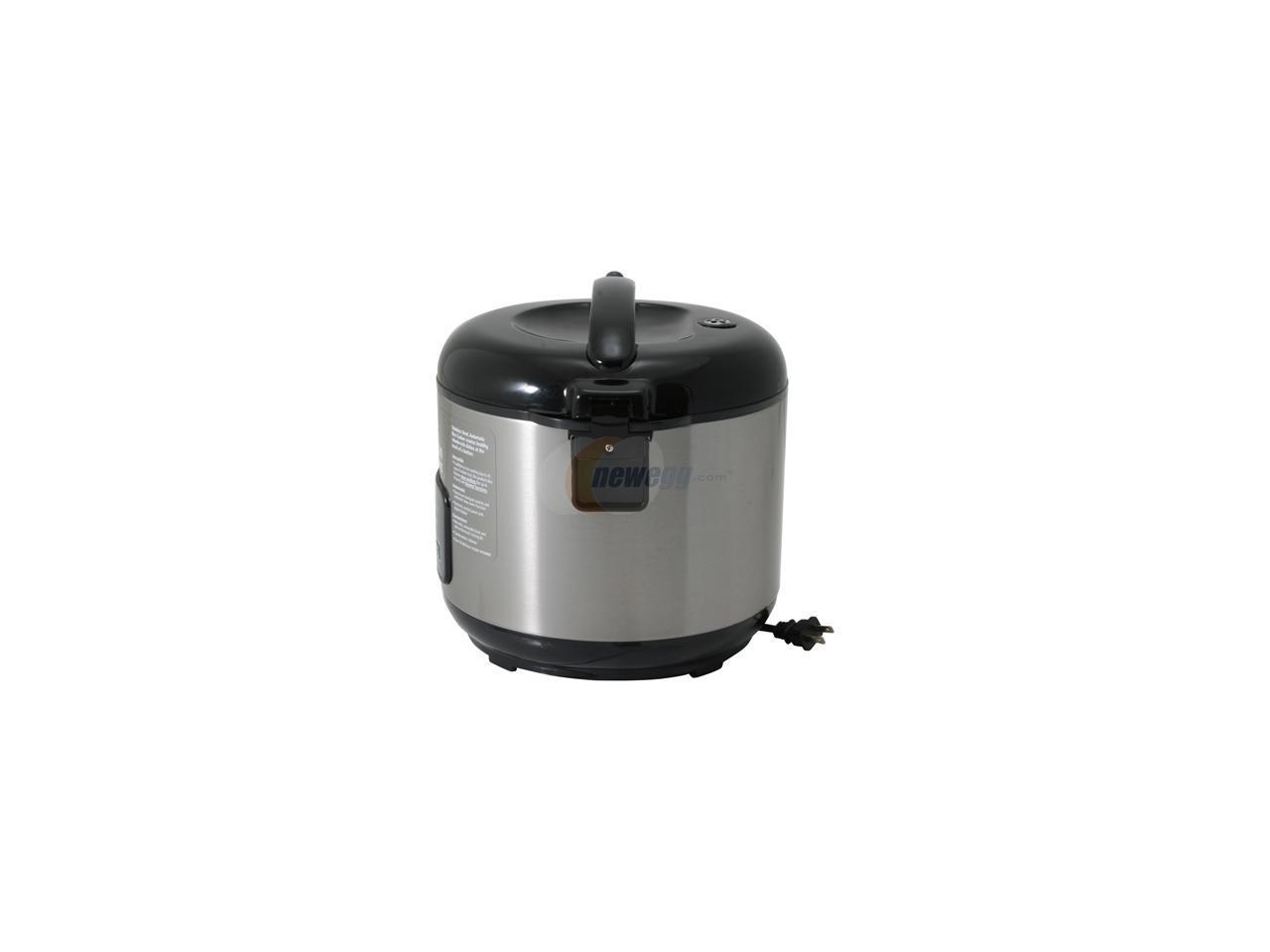 KRUPS FDH212-76 Black/Stainless Steel 10-Cup Automatic Rice Cooker ...