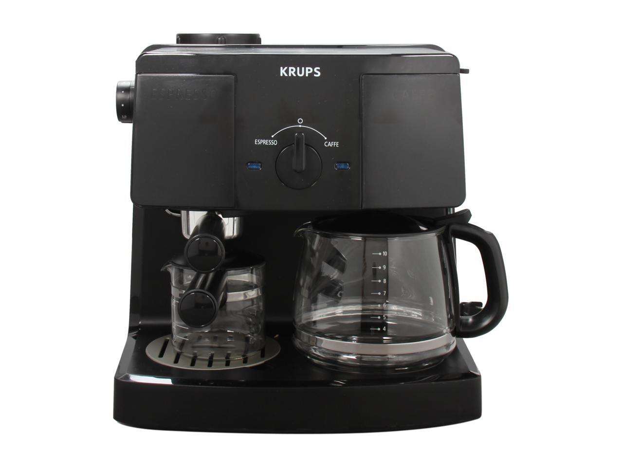 KRUPS XP1500 Combination Coffee & Espresso Machine Black