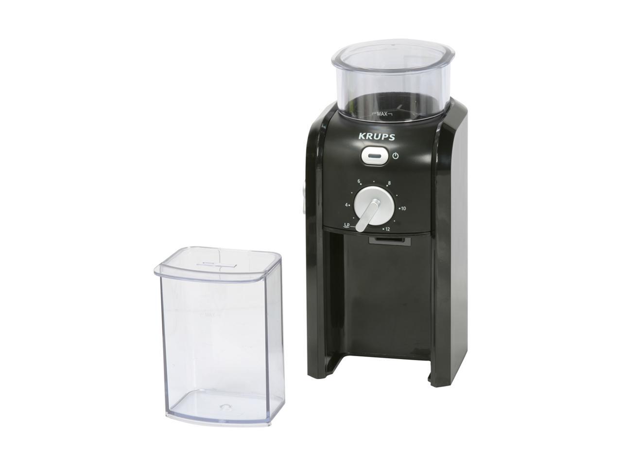KRUPS GVX114 Black Burr Mill Coffee Grinder