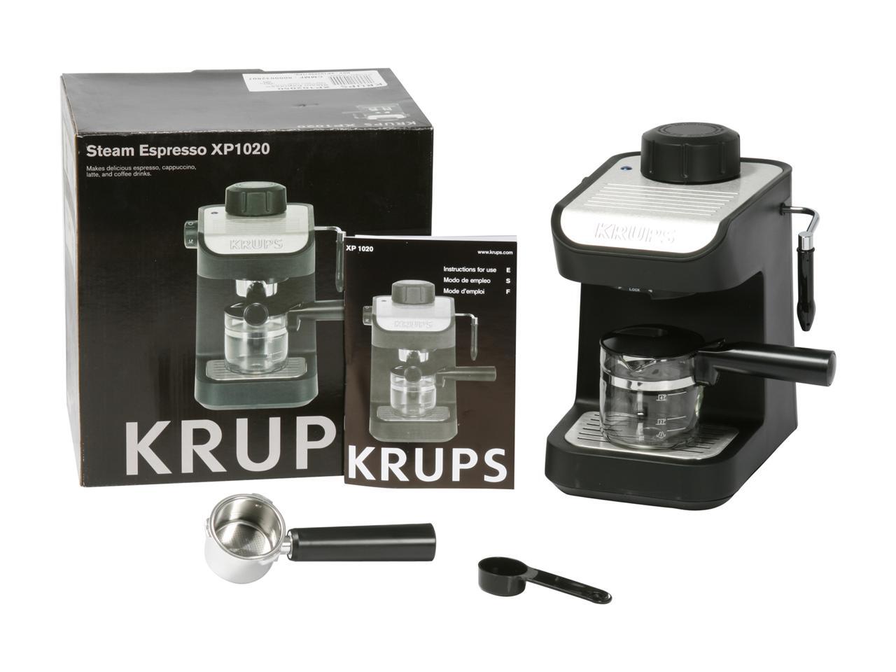 KRUPS XP1020 Steam Espresso Machine Silver/Black