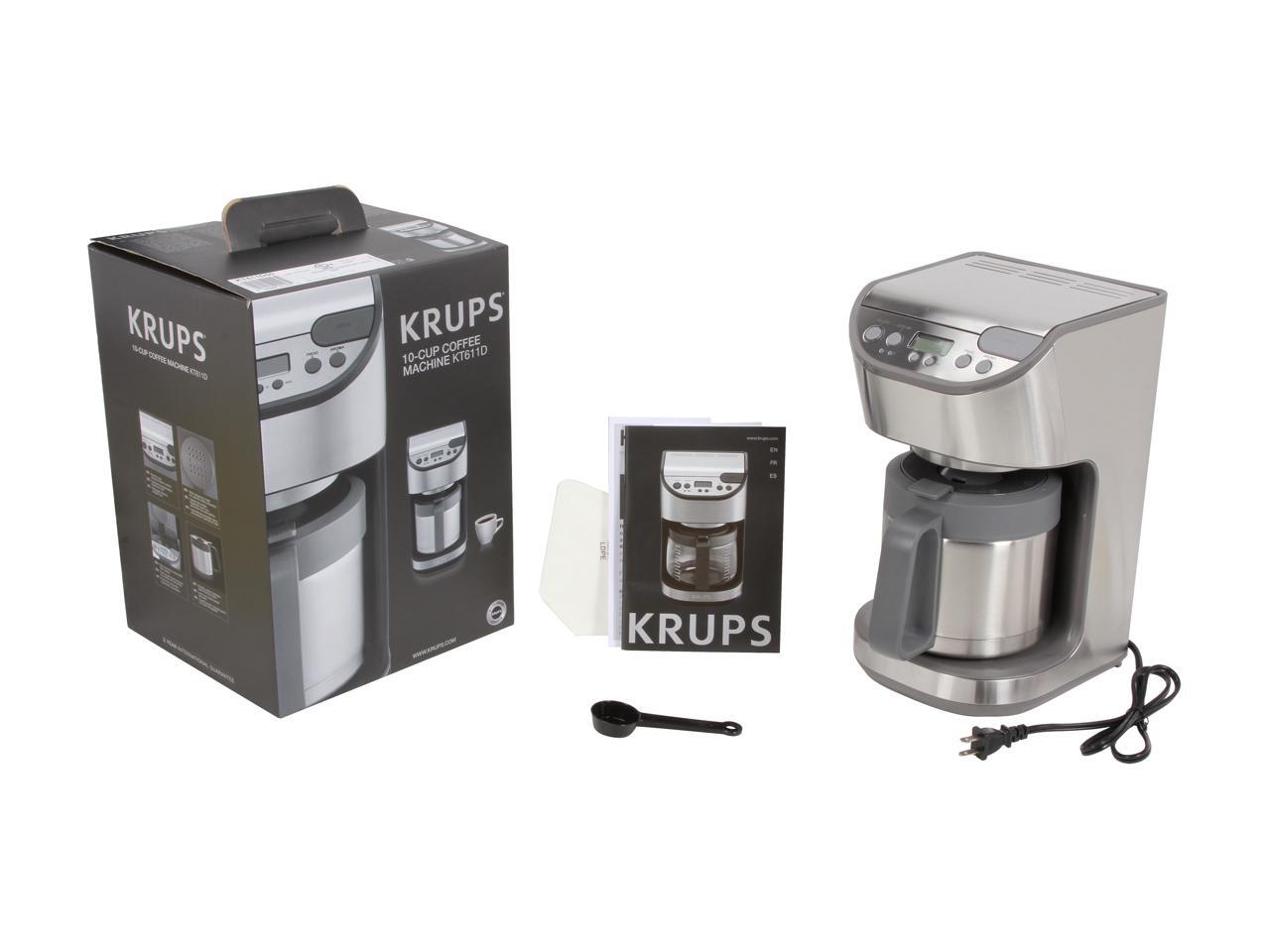 KRUPS KT611D50 Stainless steel Coffee Maker