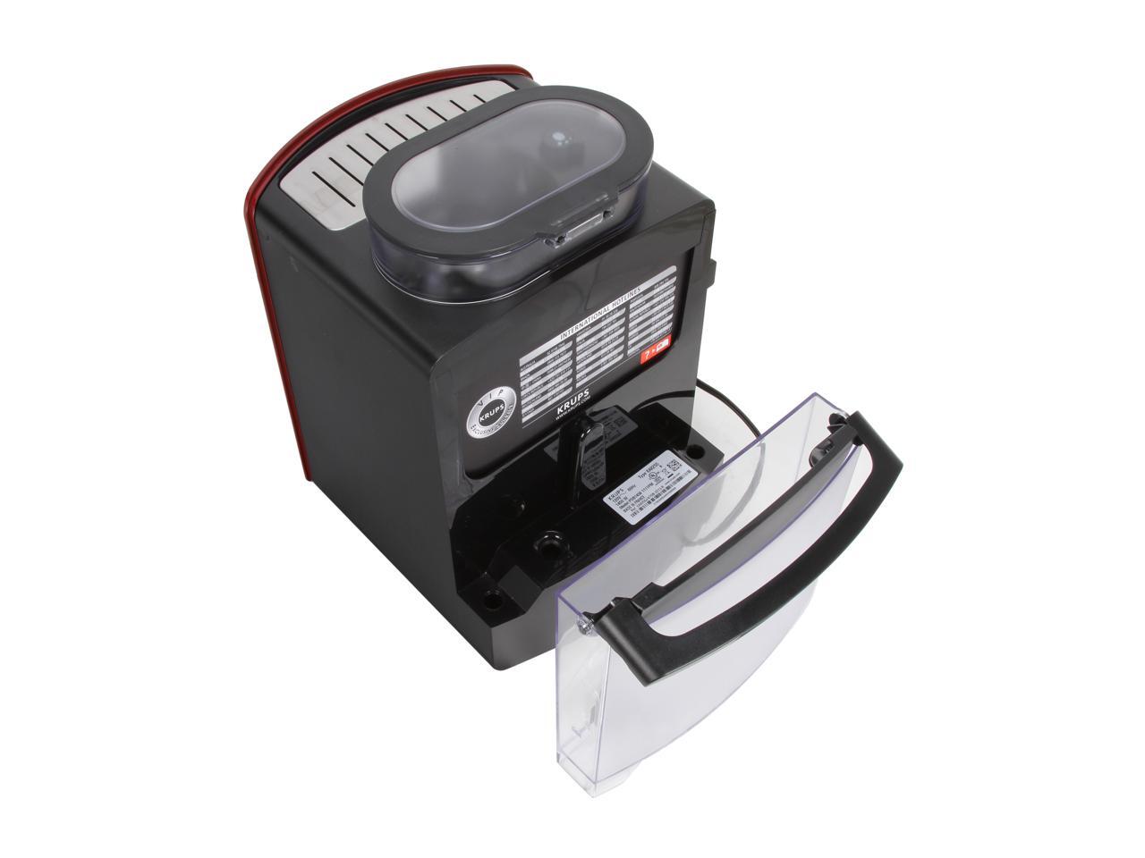 Krups Ea8255j4 Espresseria Full Automatic Espresso Machine Red Newegg Com