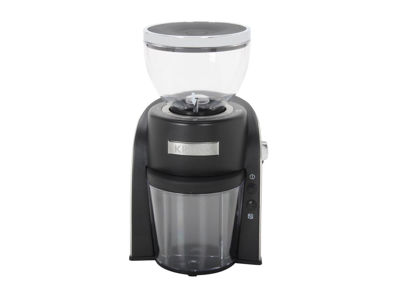 KRUPS GX600050 Black Conical Burr Grinder - Newegg.com