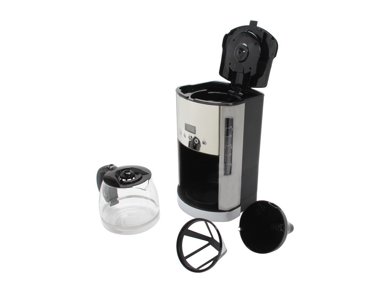 KRUPS KM730D50 Stainless steel 12Cup Glass Filter Coffee Maker