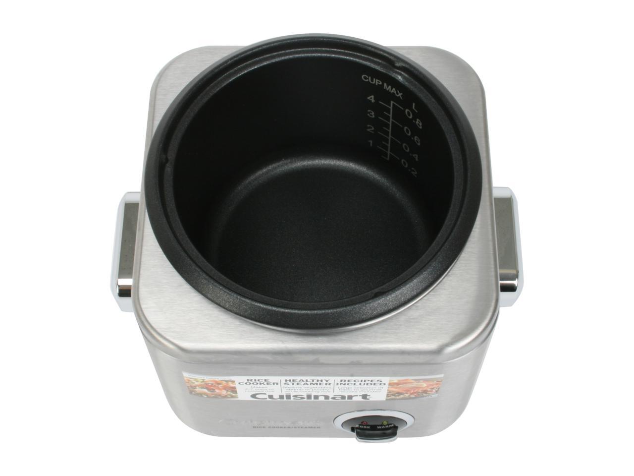 Cuisinart 4Cup Stainless Steel Rice Cooker CRC400