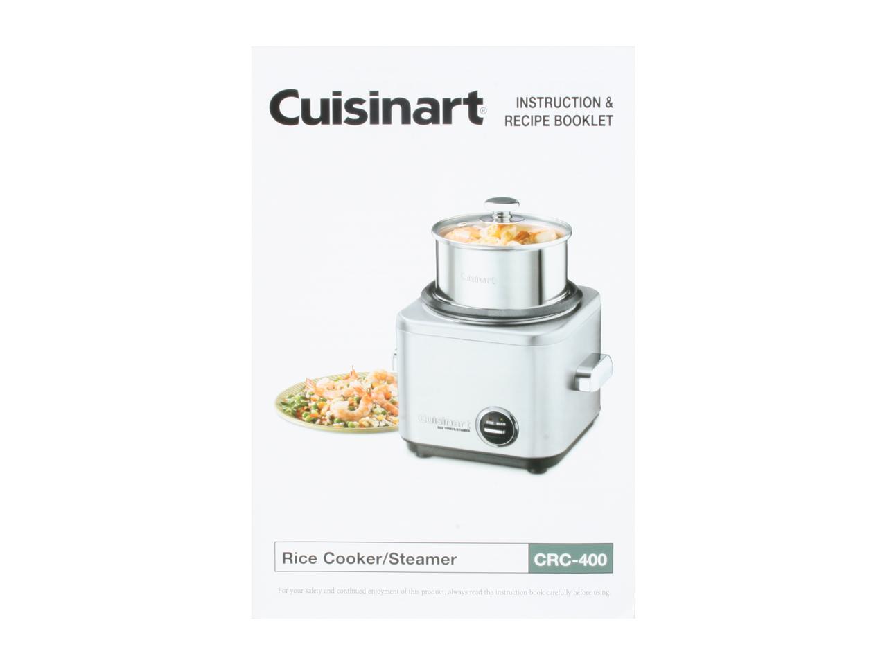 Cuisinart 4Cup Stainless Steel Rice Cooker CRC400