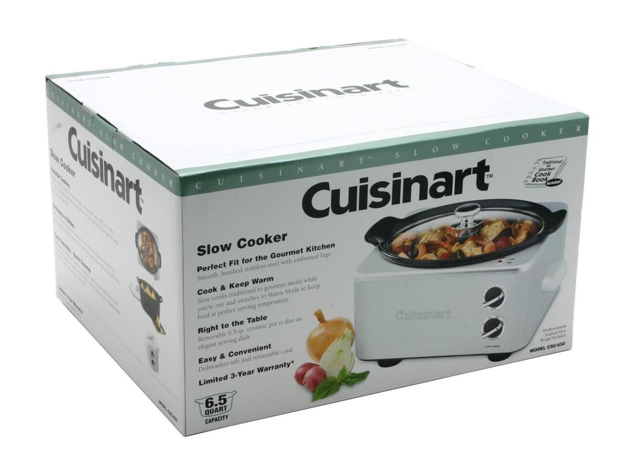 Cuisinart CSC650 Stainless Steel 6.5 Quart Slow Cooker