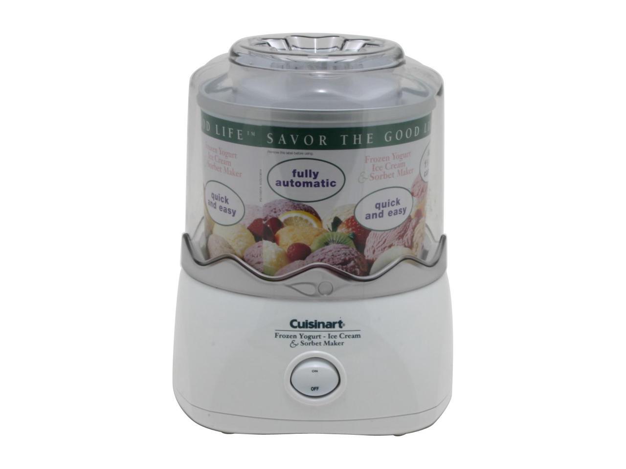 Cuisinart ICE20 Automatic Frozen YogurtIce Cream & Sorbet Maker Newegg.ca