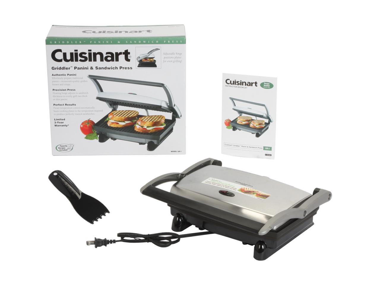 Cuisinart GR1 Stainless Steel Griddler Panini & Sandwich Press