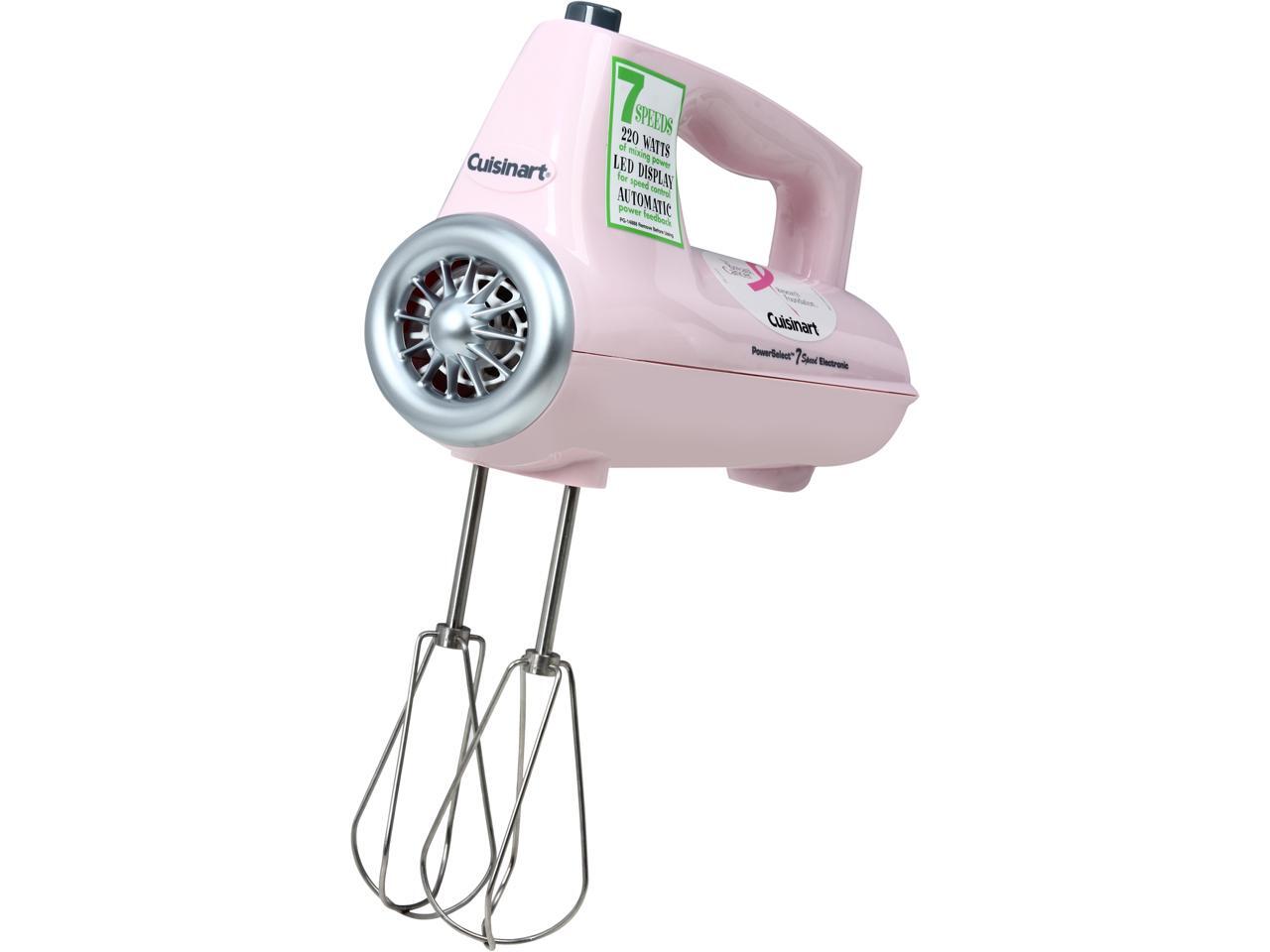Cuisinart CHM7PK PowerSelect 7Speed Electronic Hand Mixer Pink