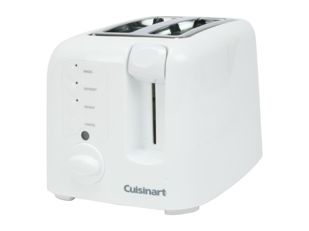 Cuisinart CPT120 White Compact 2Slice Toaster