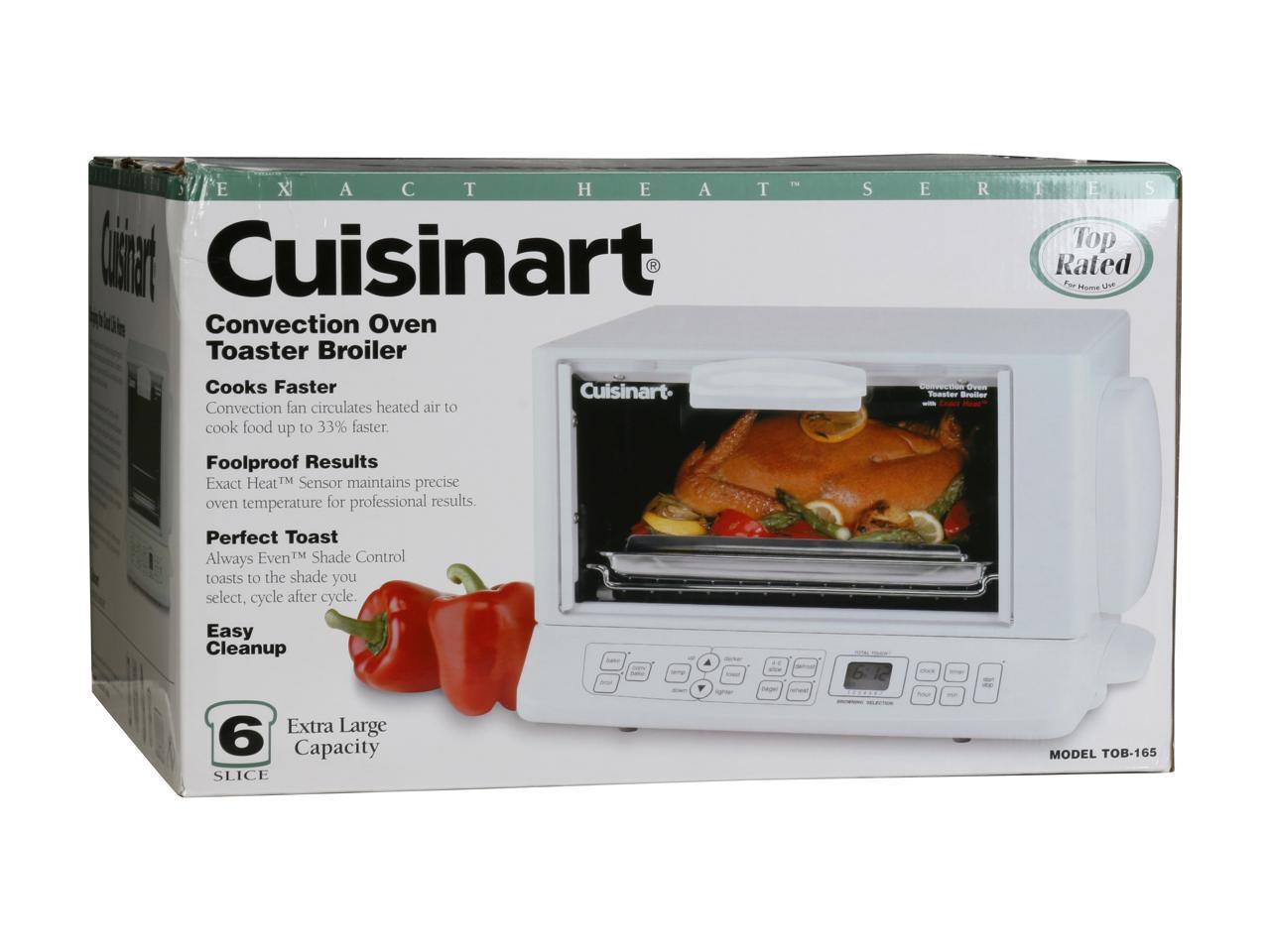 Cuisinart TOB165 White Convection Toaster Oven Broiler with Exact Heat