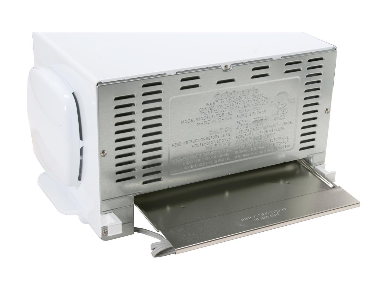 Cuisinart TOB165 White Convection Toaster Oven Broiler with Exact Heat Sensor