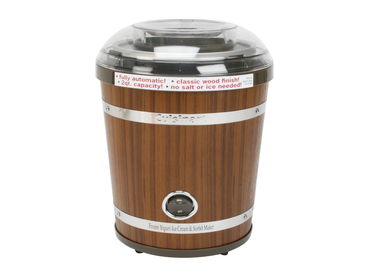 Cuisinart ICE35 Wooden Bucket Yogurt/Ice Cream Maker
