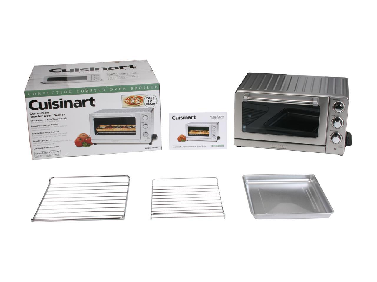 Cuisinart TOB-60 Stainless Steel Toaster Oven Broiler With Convection ...