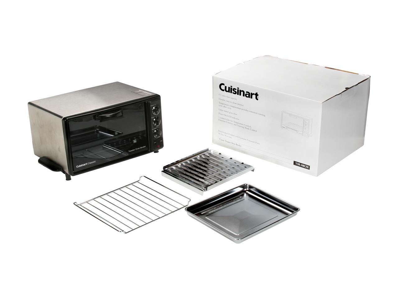 Refurbished Cuisinart TOB30BCFR Black 6Slice Toaster Oven