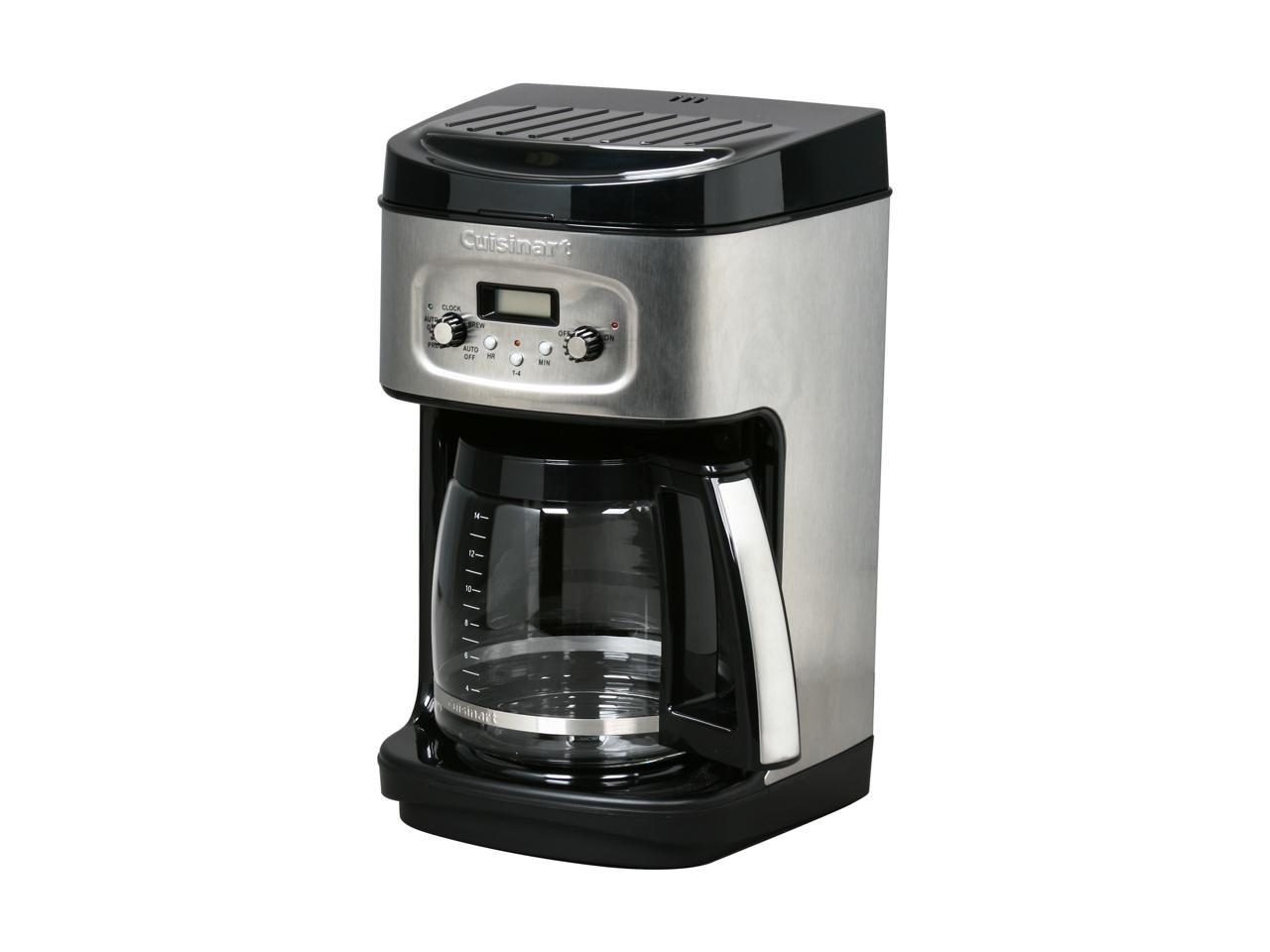 Refurbished: Cuisinart CBC-4400FR Black/Steel Brew Central 14-cup ...