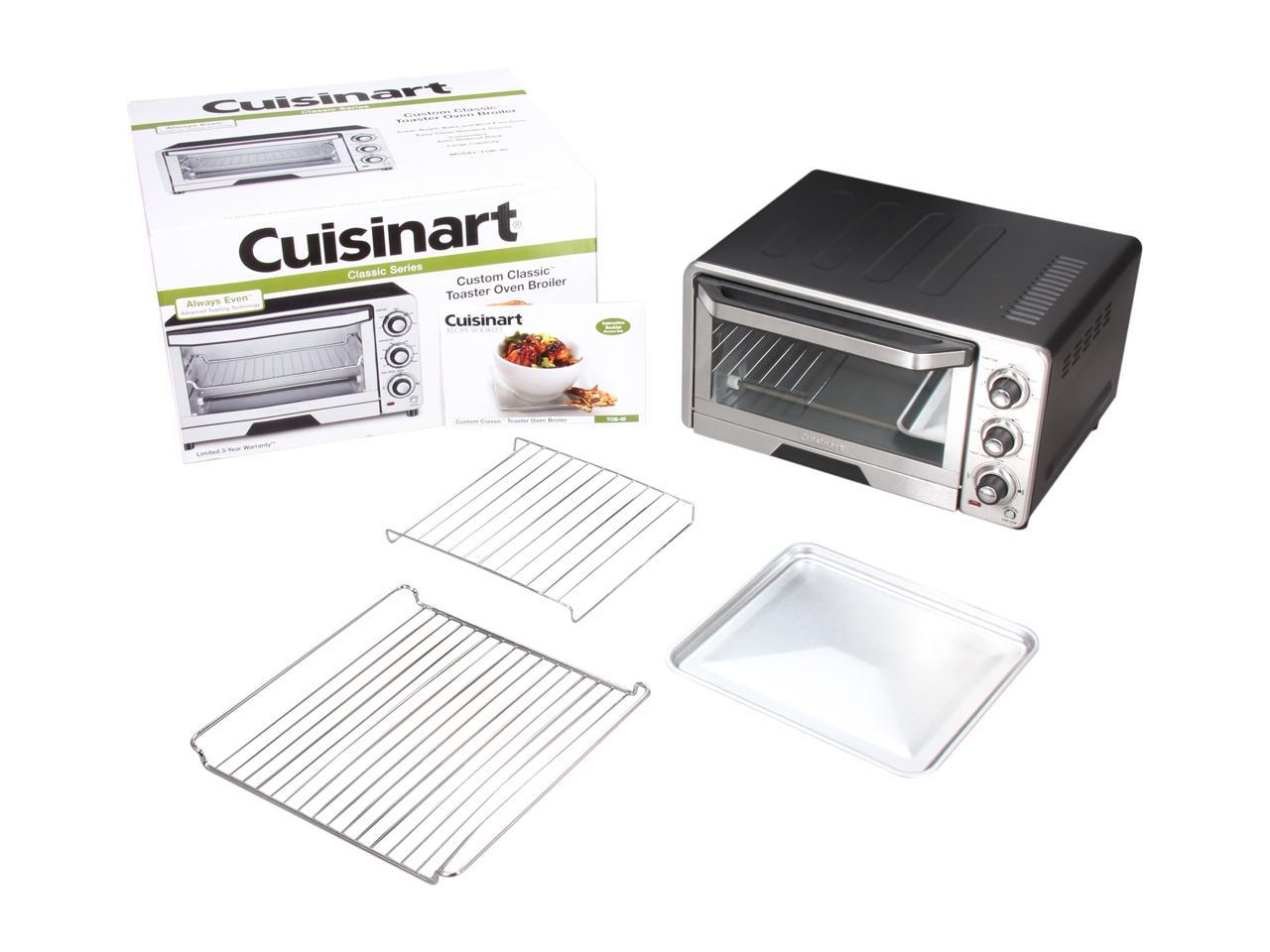 Cuisinart TOB-40 Stainless Steel Custom Classic Toaster Oven Broiler ...