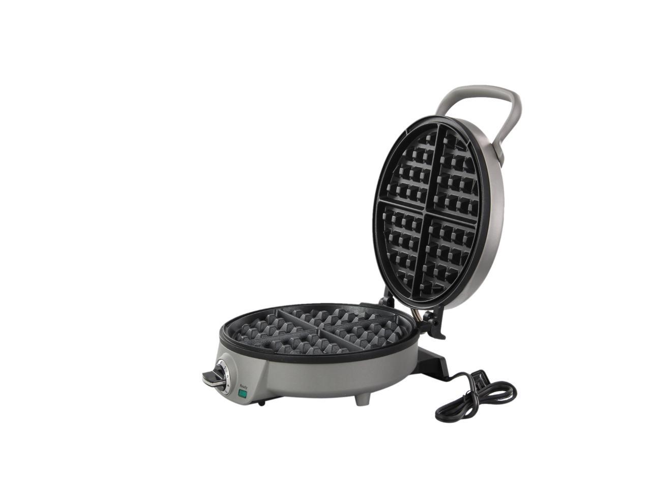 Cuisinart WAF200 Brushed Stainless Steel Round Belgian Waffle Maker