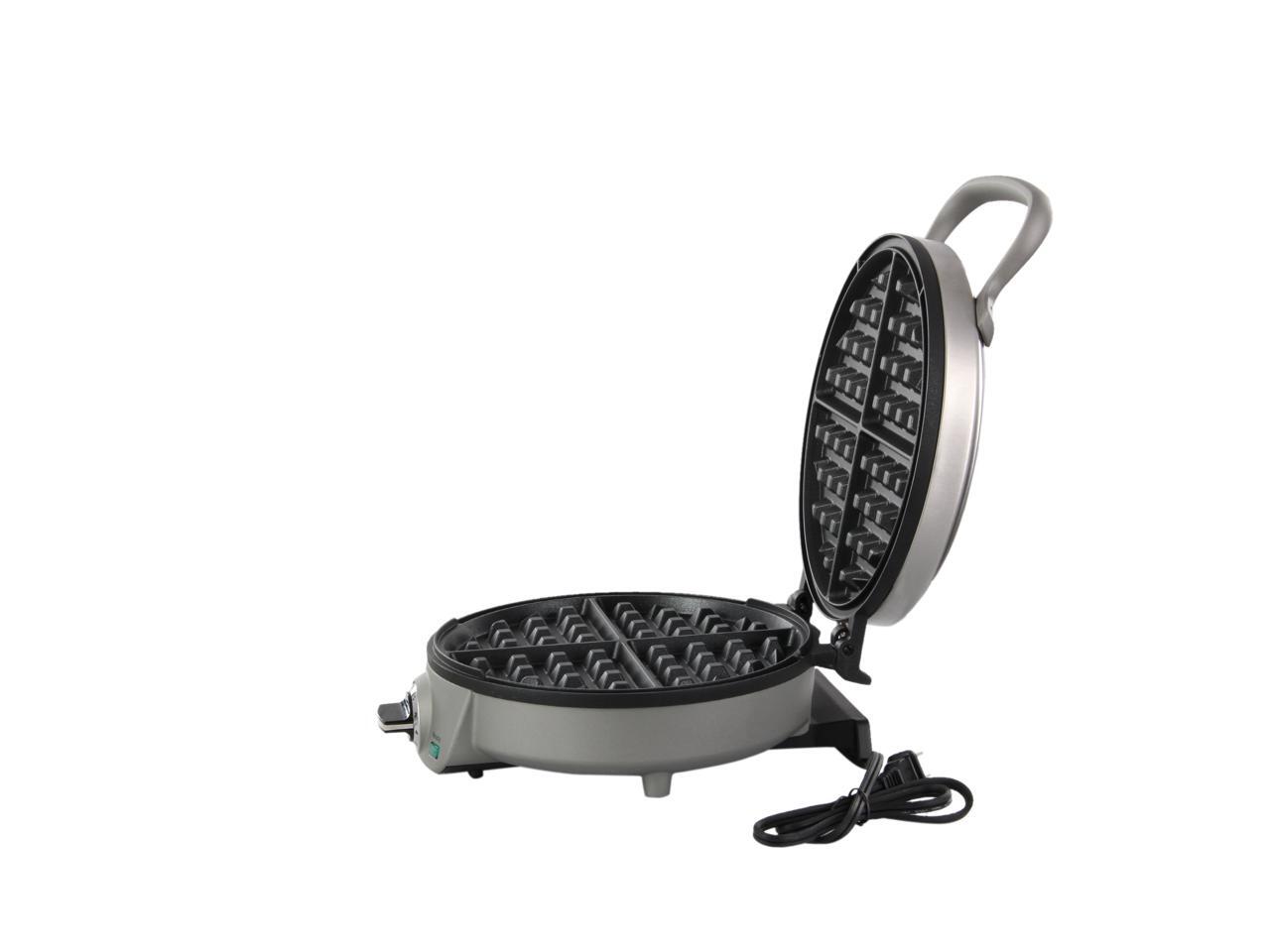 Cuisinart WAF200 Brushed Stainless Steel Round Belgian Waffle Maker