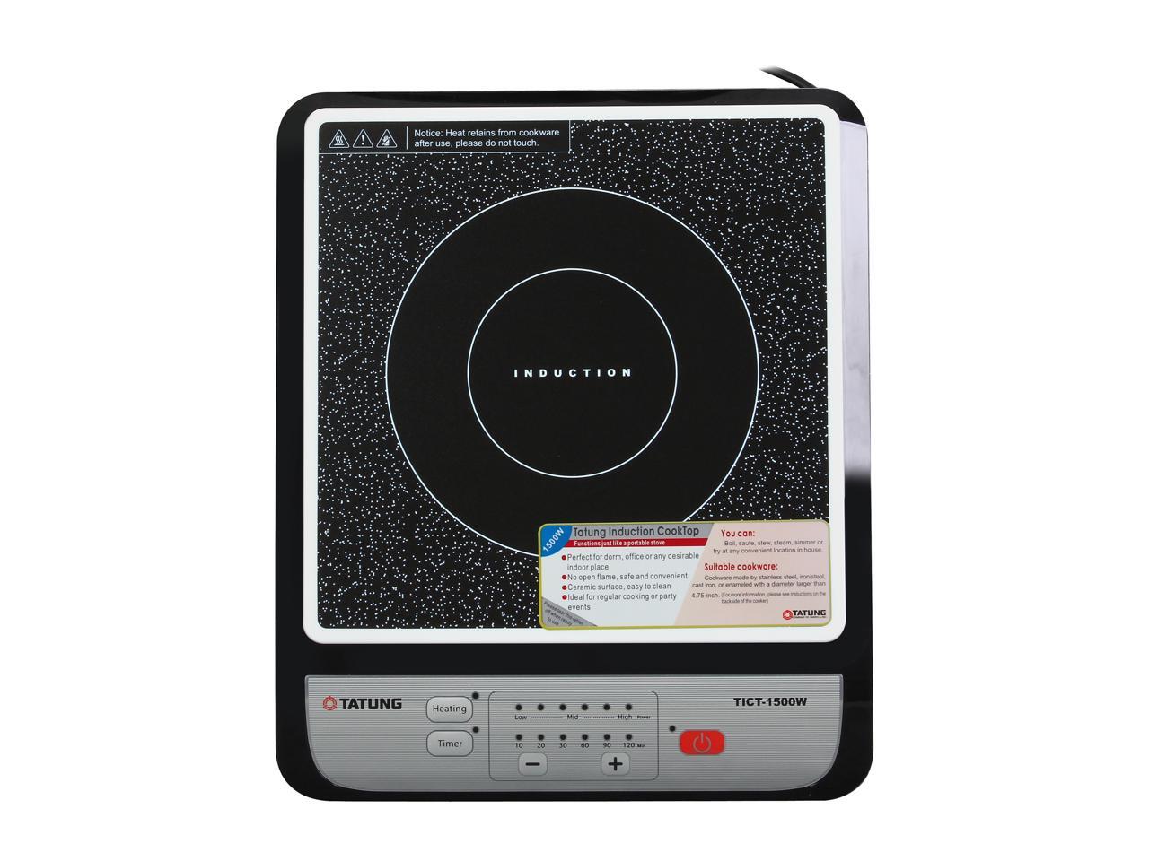 TATUNG TICT1500W Induction Cook Top with Stainless Steel Pot