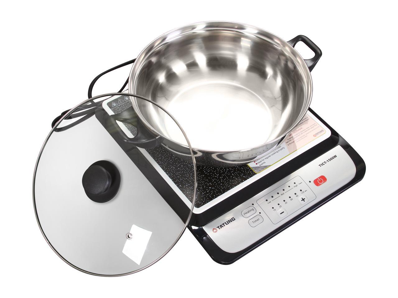 TATUNG TICT1500W Induction Cook Top with Stainless Steel Pot Newegg.ca