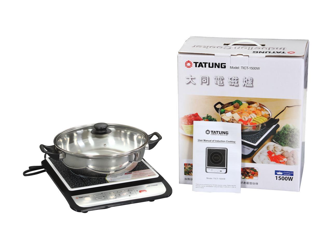 TATUNG TICT1500W Induction Cook Top with Stainless Steel Pot Newegg.ca