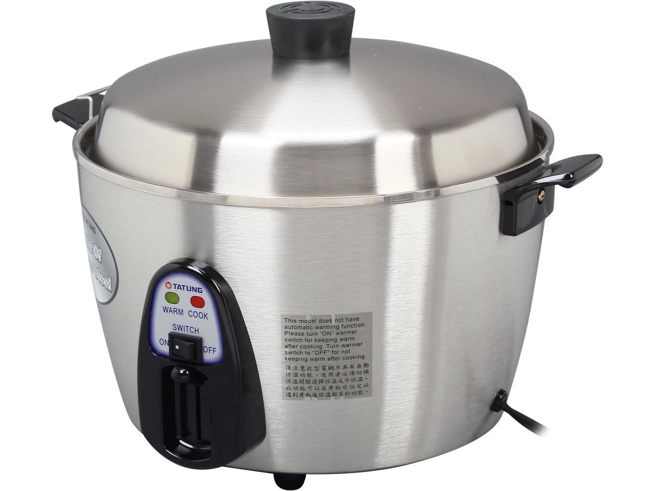 TATUNG Stainless Steel MultiFunctional Rice Cooker and Steamer, 22