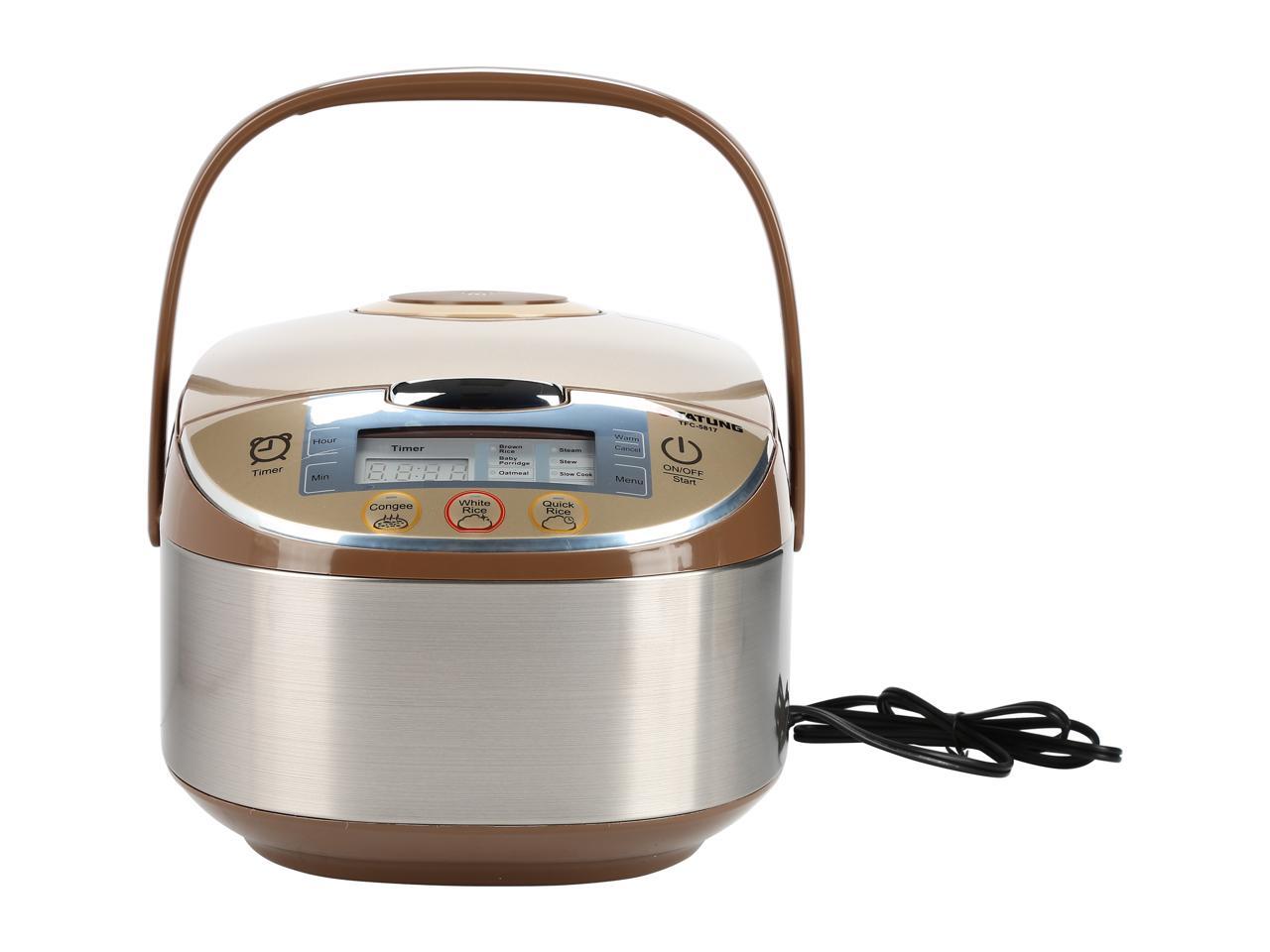 Tatung Fuzzy Logic MultiCooker and Rice Cooker, Champagne, 16