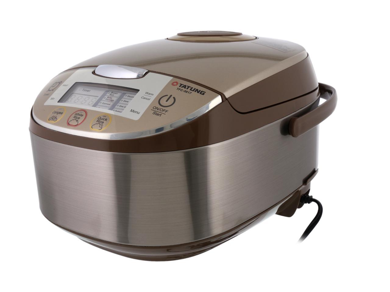 Tatung Micom Fuzzy Logic Multi-Cooker and Rice Cooker, Champagne, 16 ...