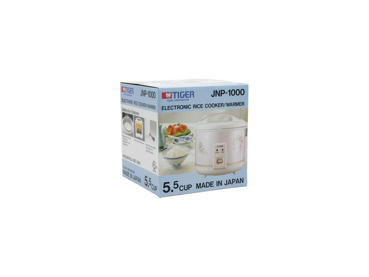TIGER JNP1000 White 5.5 Cups Rice Cooker warmer