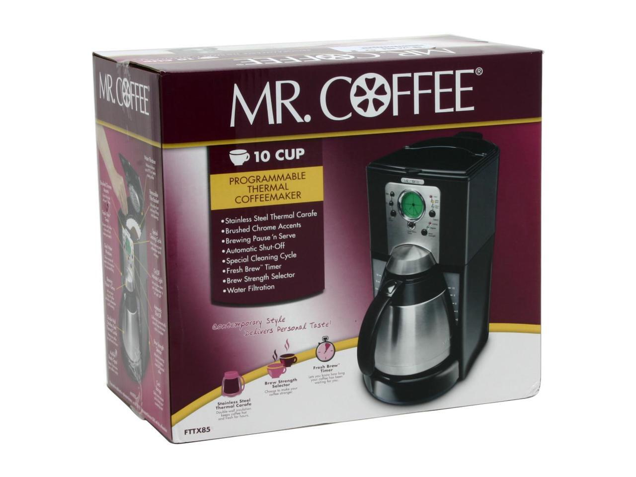 MR. COFFEE FTTX85 Black 10Cup Thermal Programmable Coffee maker