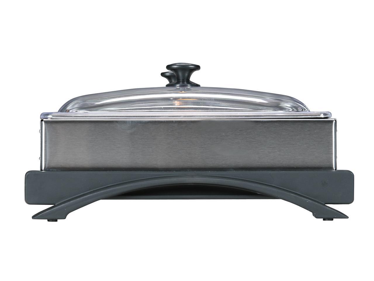 Elite EWM6122 Gourmet 2Tray 2.5 Quart Buffet Server and Warmer