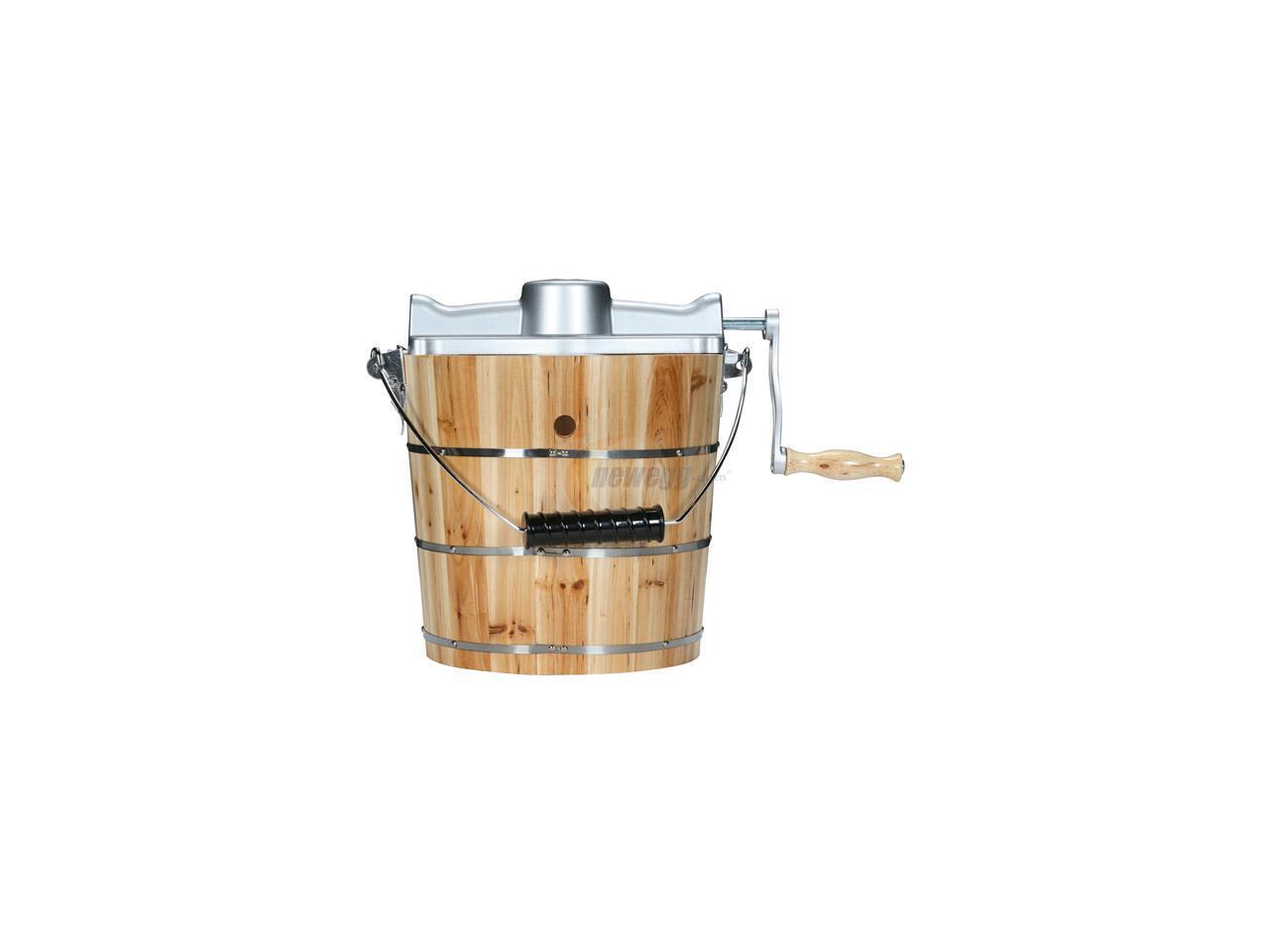 Elite Gourmet EIM502 4Qt. Old Fashioned Pine Bucket Electric/Manual