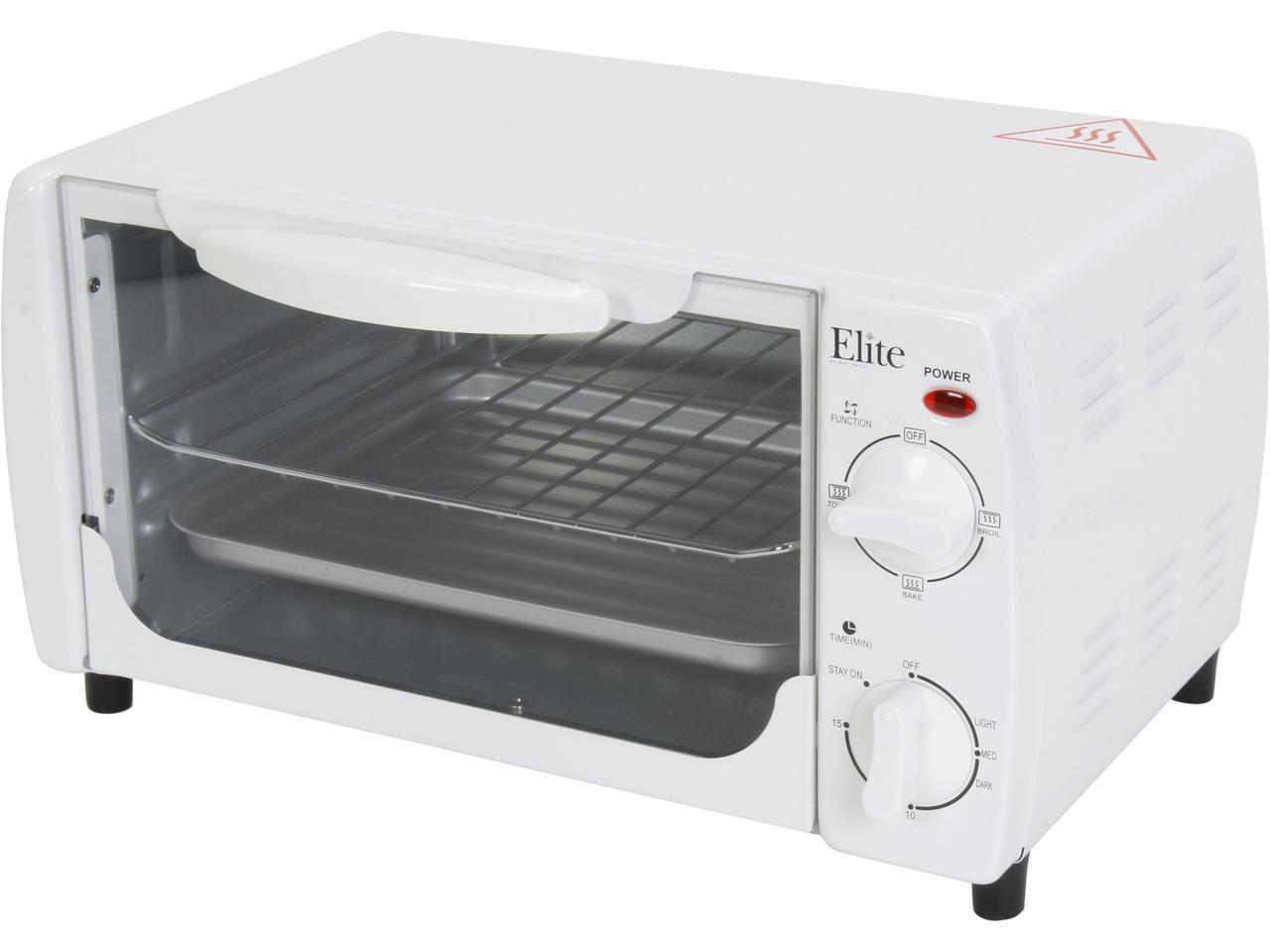 MaxiMatic Elite EKA9210W White 4Slice Toaster Oven Broiler Newegg.ca