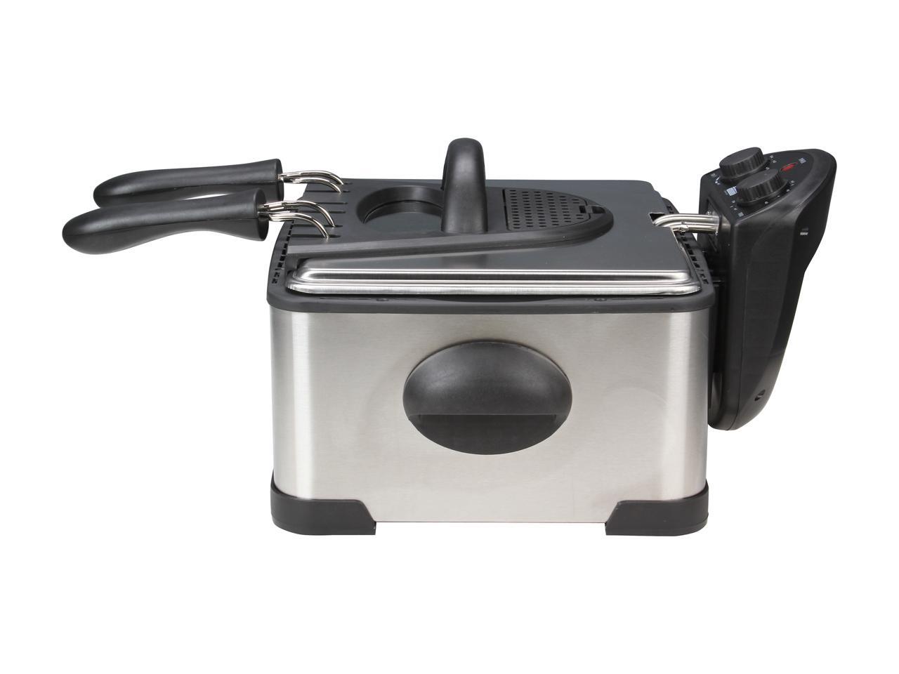 Elite EDF401T 4Qt. Dual Basket Deep Fryer