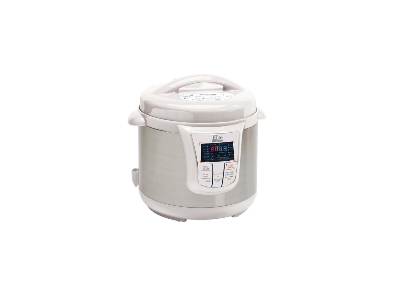 Elite EPC808W Platinum 8Qt. 13Function Electric Pressure Cooker White