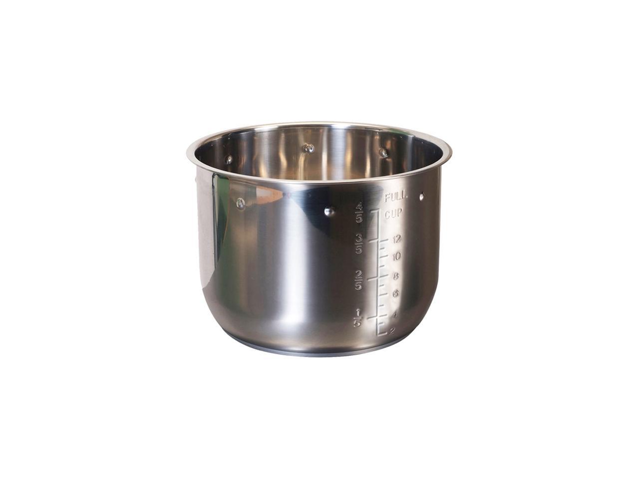 Elite EPSS608 6Quart Pressure Cooker Inner Pot, Stainless Steel